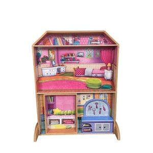 Dollhouse wooden magnetic 25 pieces included Great for Apartment Dwellers